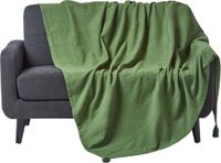 Homescapes Rajput sprei, 100% katoen, olijfgroen, 150 x 200 cm