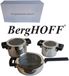 Berg Hoff set de casseroles Neo Glass 6 pièces fond triple couche 1,9/3,8/2,4 l argent trou de vapeur