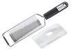 FACKELMANN SENSE 30 cm fijne handrasp met fijn en scherp raspoppervlak met mesbescherming, schaaf met antislip soft-touch handgreep (zilver/zwart) Hoeveelheid: 1 stuk