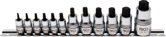 BGS Torx Bit Socket Set, Extra Short T8 - T60 12 Piece