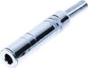 TRU COMPONENTS 1559787 Jackplug 6.35 mm Koppeling, recht Aantal polen: 3 Stereo Zilver 1 stuk(s)