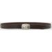 John Varvatos Ceinture Winston Plaque Espresso 25mm - Taille 30