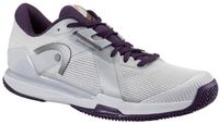 HEAD Men Sprint Pro 4.0 Clay Light Grey/Purple Night Tennisschoen Schoenmaat 42,5