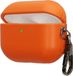 kwmobile Kunstleren hoes voor Apple Airpods Pro 2 / Pro 1 – Slim cover met karabijnhaak – Opbergtasje voor oordopjes – Etui in oranje