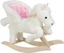 Holland Connections Cheval à bascule - Rocker pour tout-petits - Jouet à chevaucher pour enfants - Certifié de sécurité - Améliore l'équilibre - Effets sonores interactifs - Blanc