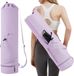 Shenzhen Haorui Industrial Technology Co., Ltd. Grand tapis de yoga avec sangle de transport réglable - idéal pour le Pilates et le yoga - bleu - 183x61 cm