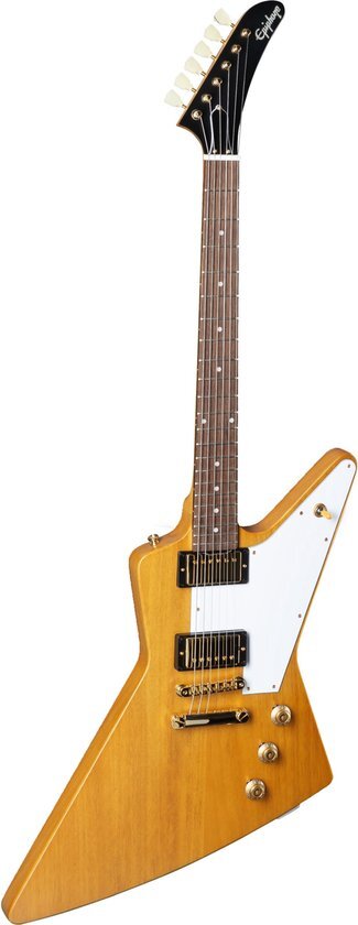 Epiphone 1958 Korina Explorer Aged Natural - Elektrische gitaar