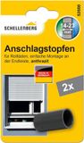 Schellenberg 52000 rolluikstopper, stopplug voor rolluiken, 2 stuks - dubbelverpakking, antraciet