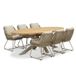 LUX outdoor living Cleve beige/Portofino Sandstone dining tuinset