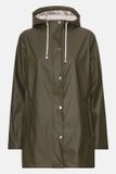 Ilse Jacobsen Korte regenjas RAIN228FR Vrouwen Army Polyester