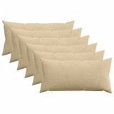 vidaXL - Kussensloop - 6 stuks - HEERLEN - Groen/Grijs - 40 x 70 cm - Katoensatijn