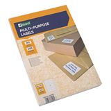 D.RECT Zelfklevende etiketten universele etiketten (105x42,4mm op DIN A4) bedrukbaar zelfklevend 100 vellen/verpakking 14 etiketten/vel 1400 stuks wit