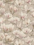 A.S. Création MAGNOLIA BEHANG | Bloemenrijk - bruin roze wit