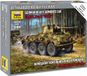 Zvezda Modelbouwpakket Militaire voertuigen - 6285 SD.KFZ.234 Puma German WWII Armoured Car Plastic - 1:100 - Modelbouw