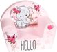 Gomoor Fauteuil Enfant Éléphant Rose