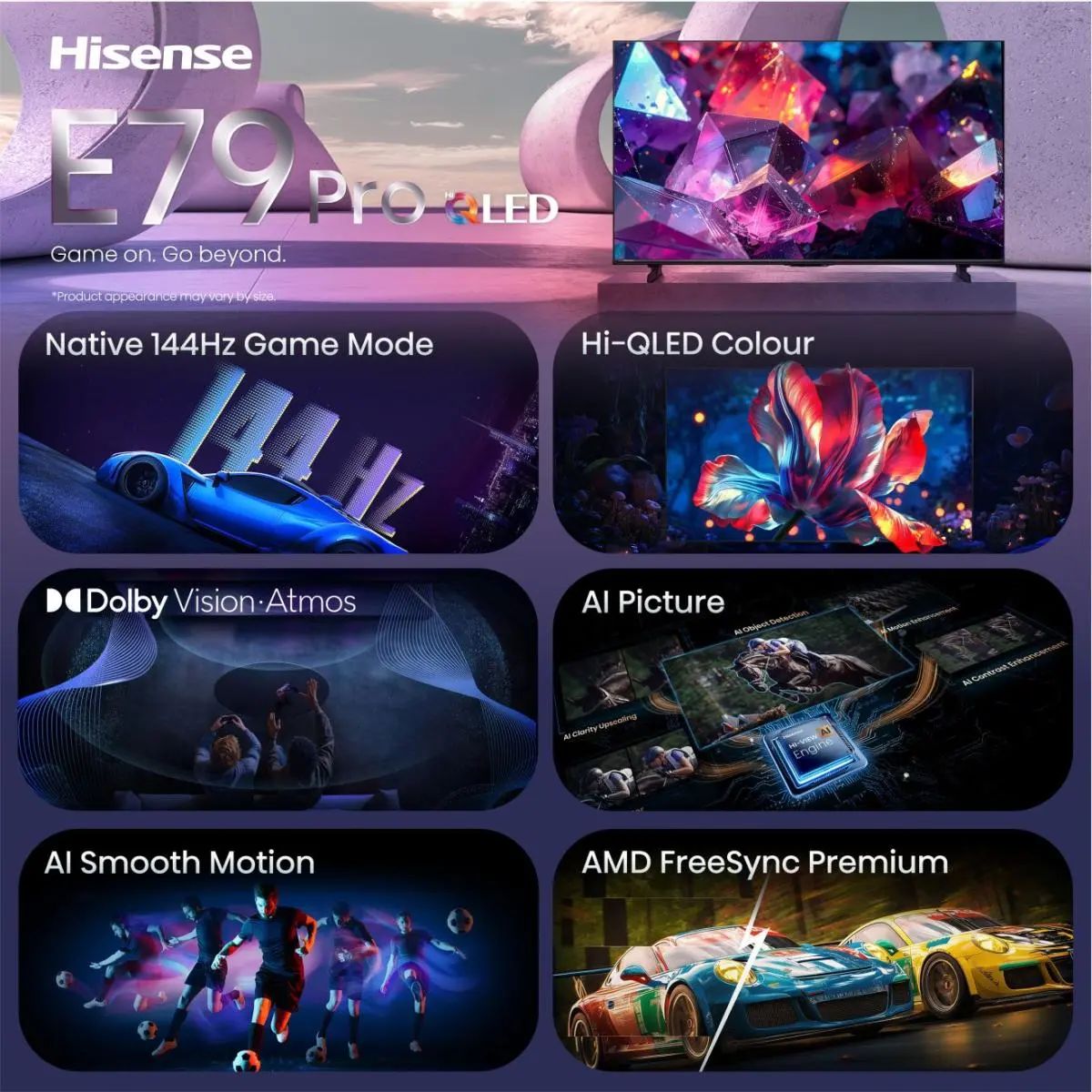 Hisense 85E79S PRO / QLED screen / 85 inch / 2026