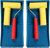 Benson Verfroller - 5x stuks - met bak en beugel - 10 cm - extra fijn - schilderset
