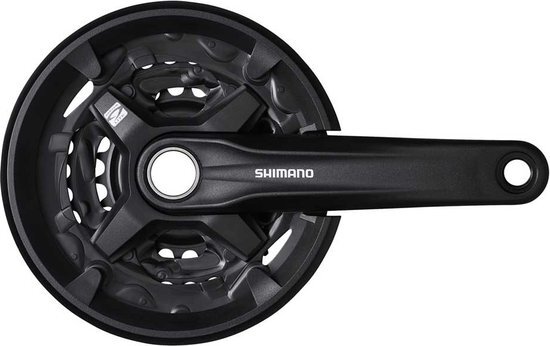 Shimano Crankstel Altus 22-30-40t 175 Mm Kettingscherm Zwart