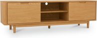G***-M Giga Meubel Tv-meubel 180cm - Naturel Eiken Fineer - Scandinavische Stijl - 180x45x52cm - Kast Nyborg Naturel