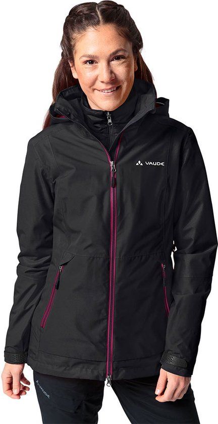Vaude Elope 3-in-1 Regenjas - Zwart - Dames - Maat 40 - 2023