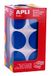 APLI Kids 17864 - Enorme ronde blauwe elastieken XL diameter 33 mm