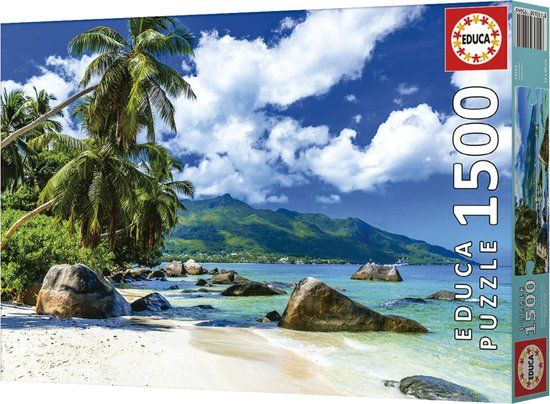 Educa Seychellen Puzzel - 1500 stukjes - 85x60cm - 12+ jaar