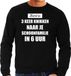 Bellatio Decorations Shoppartners Bv Zwarte foute Kersttrui / sweater - Kerst is 3 keer knikken naar schoonfamilie - heren - Kerstkleding / Christmas outfit XXL