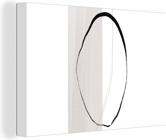OneMillionCanvasses Canvas schilderij 150x100 cm - Abstract Pastel Design - Muurdecoratie