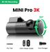 MINIPro Autocamera/Dashcam - 3K - 1620p HDR - 121° objectif grand angle - Vision nocturne - Wi-Fi - Surveillance de stationnement 24h/24