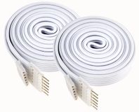 Verlengkabel Nanoleaf Verlengkabel compatibel met Nanoleaf Essentials Lightstrips (1 m, 2 stuks, wit)
