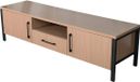 Lizzely Garden & Living Meuble TV mélamine brun clair 170cm Bente meuble TV