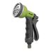 Ibergrif M22210 Pistolet d'arrosage de jardin, 8 fonctions avec buse d'arrosage, idéal pour l'arrosage de la pelouse, noir/vert