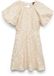 VERO MODA VMNORA PUFF SLEEVES JACQUARD DRESS EXP Mini jurk Goud