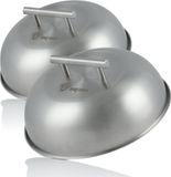 BBQ-Toro Pare-chaleur en acier inoxydable (2 pièces) | Ø 23 cm
