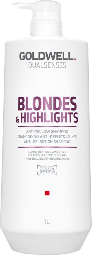 Goldwell Dualsenses Blondes & Highlights Anti-Yellow Shampoo - 1000 ml - Zwart