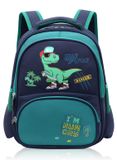 Dinosaurus sac à dos - Imperméable - Sac à dos pour enfants - Sangle de poitrine - Design mignon de dessin animé - 35 x 27 x 12 cm - Multiples compartiments