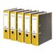 Originele FALKEN 5-pack gerecyclede mappen wolk marmer. Made in Germany. 8 cm breed DIN A4 gele rug ringmap ordners.