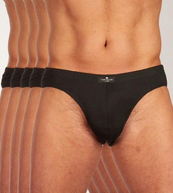 Tom Tailor Heren Slip - 5 Pack - Zwart - Maat XL