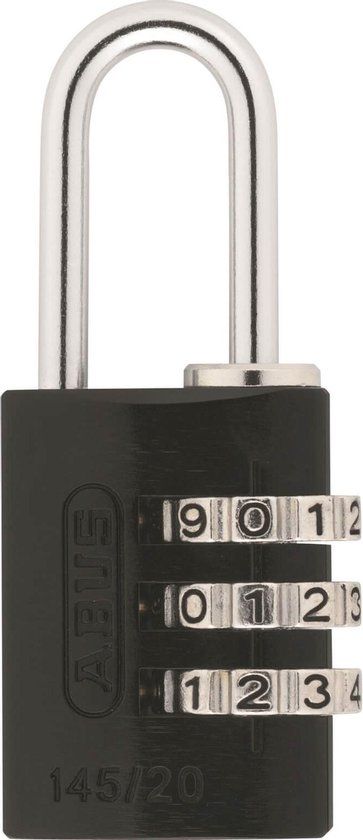 Abus 145/20 - Hangslot met cijferslot - Zwart