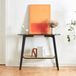 en.casa Console tafel Taivalkoski sidetable 80x35x100 cm zwart en rotan look