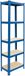Merkloos Relaxdays Stellingkast - 180 x 50 x 30 cm - 875 kg - blauw