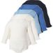 LUPILU® Lot de 5 bodys bébé (blanc-bleu, 6-12 mois)
