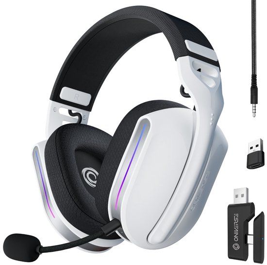 Oniverse Polaris Draadloze Gaming Headset - Celestial White