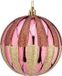 Krist+ Kerstballen Ø 10 cm 6 Stuks Roze Gouden Plastic