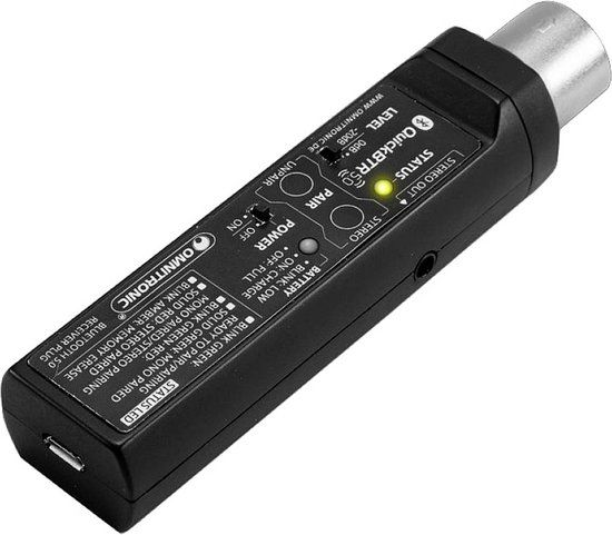 Omnitronic QuickBTR-5.0 XLR AptX Bluetooth muziekontvanger