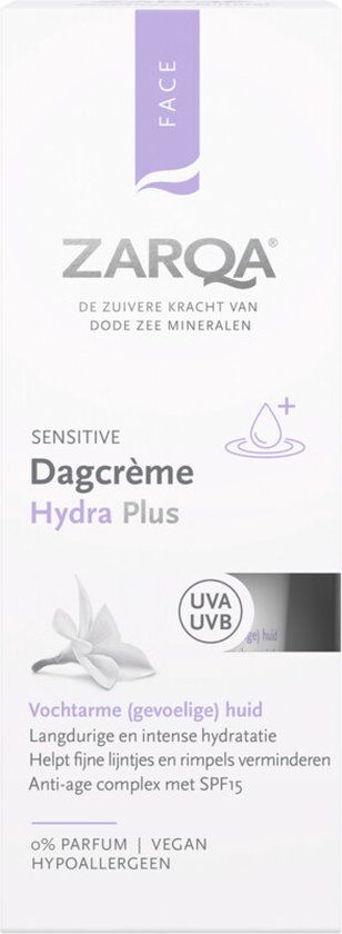 Zarqa Dagcrème Hydra Plus SPF15 Sensitive 50 ml