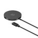 Scosche Magnetische draadloze telefoonoplader, 1,8 m kabel, MagSafe-compatibel, snel draadloos opladen, oplaadpad voor telefoon, oordopjes, draadloos oplaadhoesje, draadloze oplaadpuck, zwart