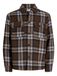 JACK & JONES Overhemd navy / bruin / wit