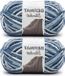 Merkloos Faded Blues Polyester Garen - 2 Pack - Wit