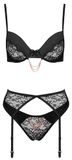 Cottelli LINGERIE BH SET Chain 80c/m Zwart